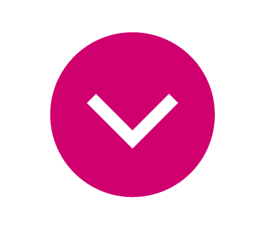 A pink circle with a white arrow Description automatically generated