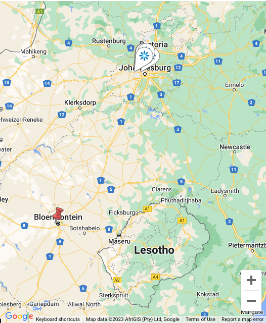 Map - Invisalign® providers in Bloemfontein, South Africa