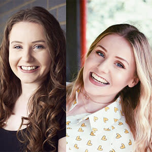 Young woman testimonial before and after treatment with transparent aligners