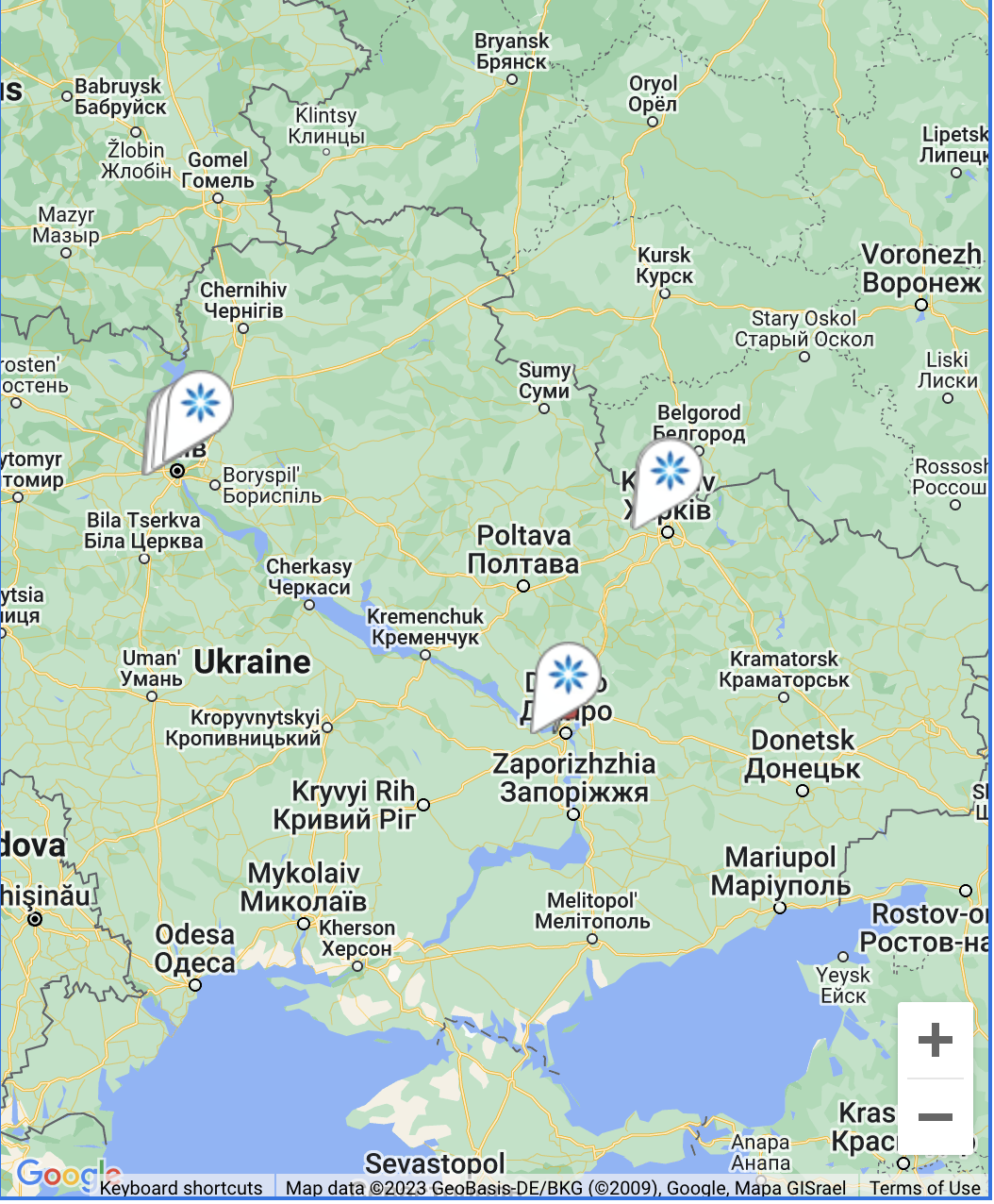 Map - Invisalign® providers in Dnipro