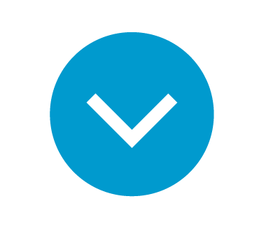 A blue circle with a white arrow in it Description automatically generated