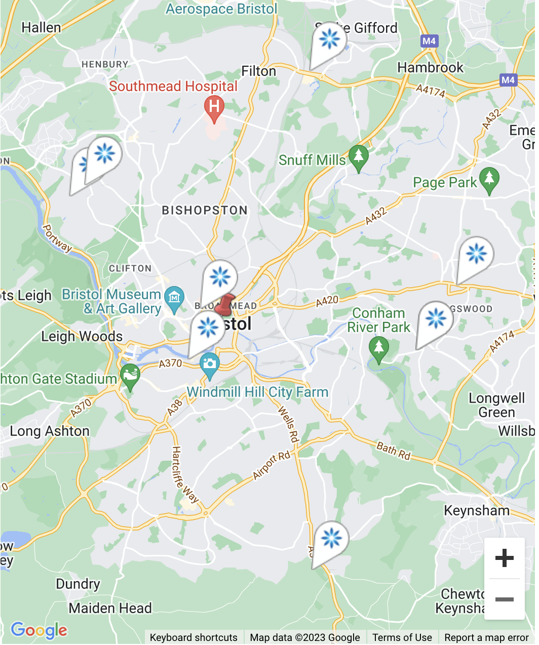 Map - Invisalign® providers in Bristol
