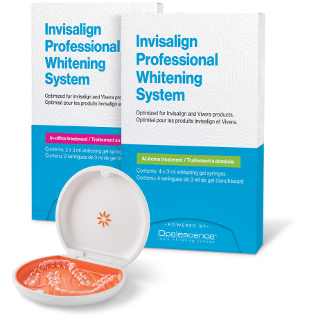 Invisalign Professional Whitening System boxes