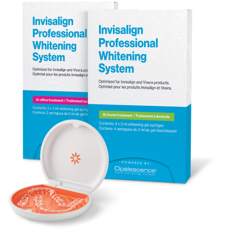 Invisalign Professional Whitening System boxes