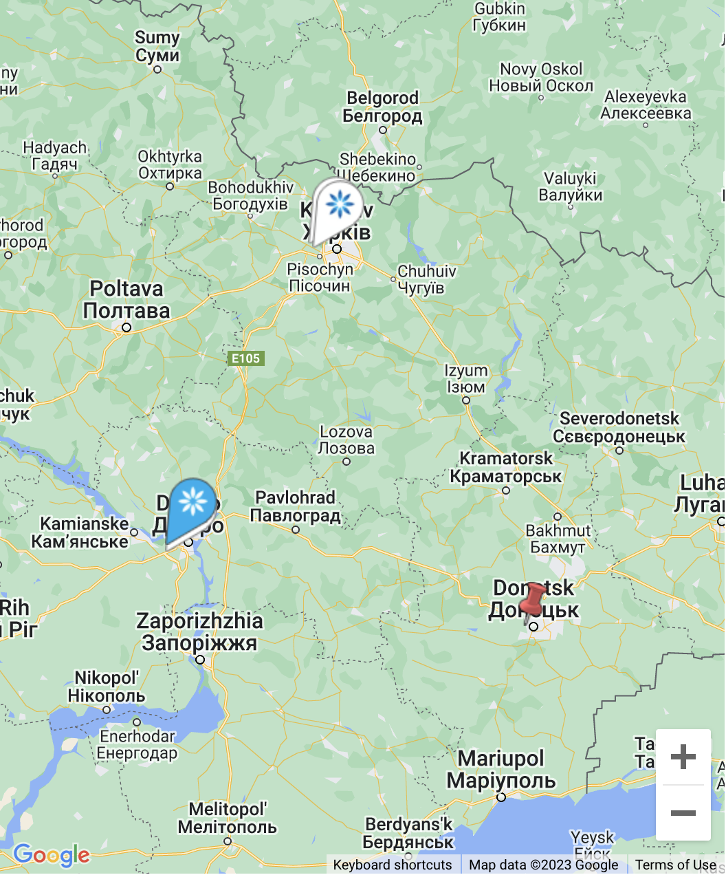 Map - Invisalign® providers in Donetsk