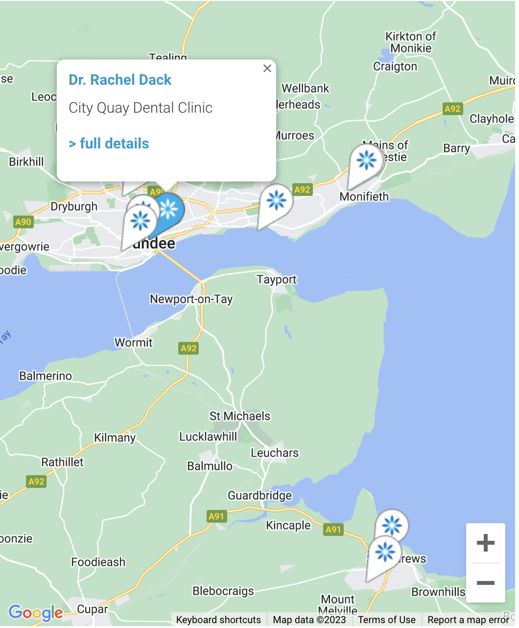 Map - Invisalign® providers in Dundee