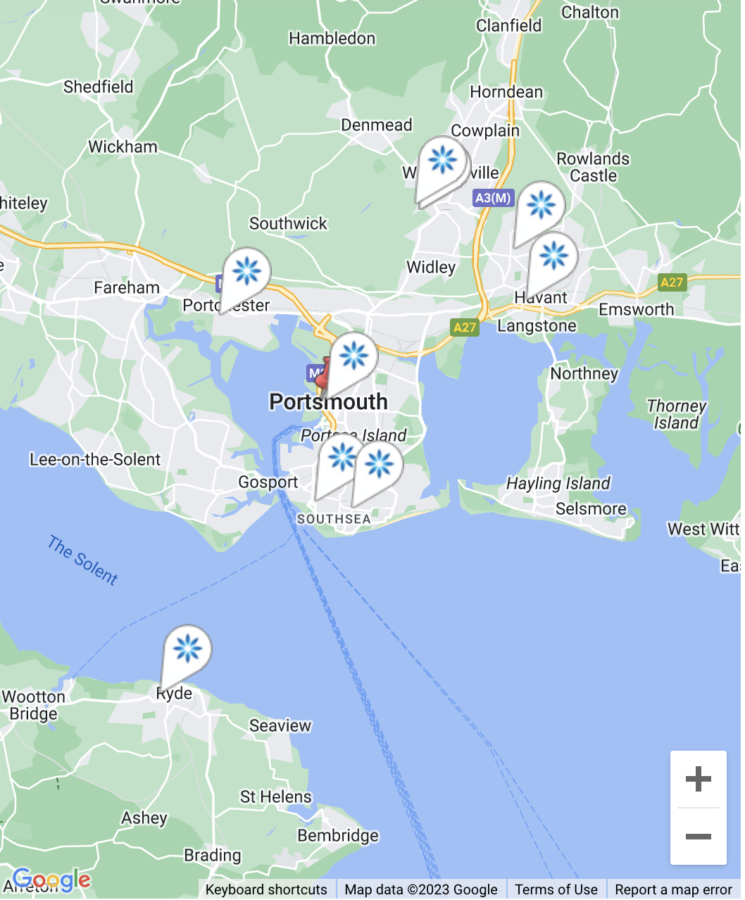 Map - Invisalign® providers in Portsmouth