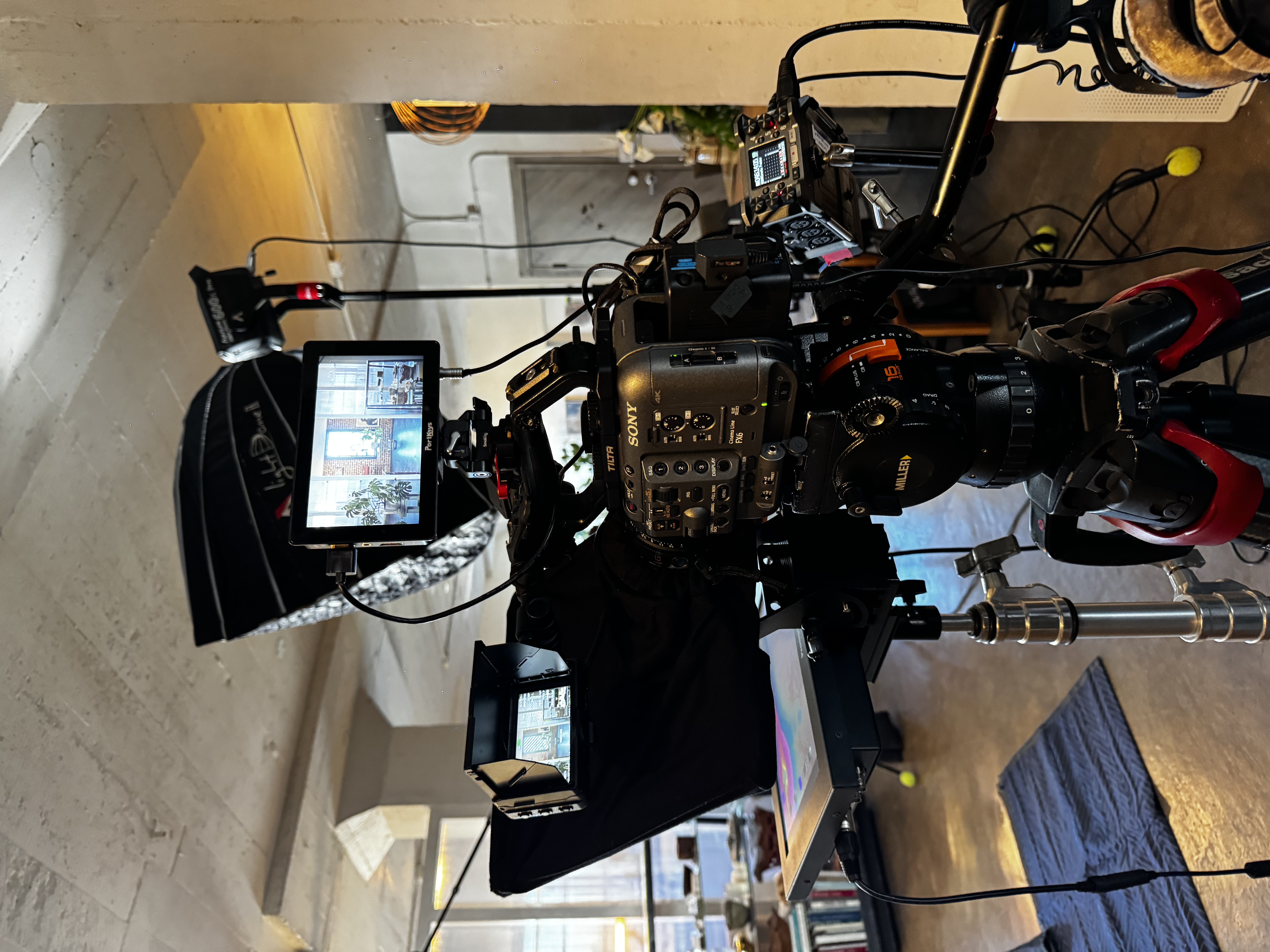 The Bureau Media crew filming a technology company executive interview with teleprompter support, helping tech and SaaS leaders communicate complex ideas clearly on camera in Silicon Valley.