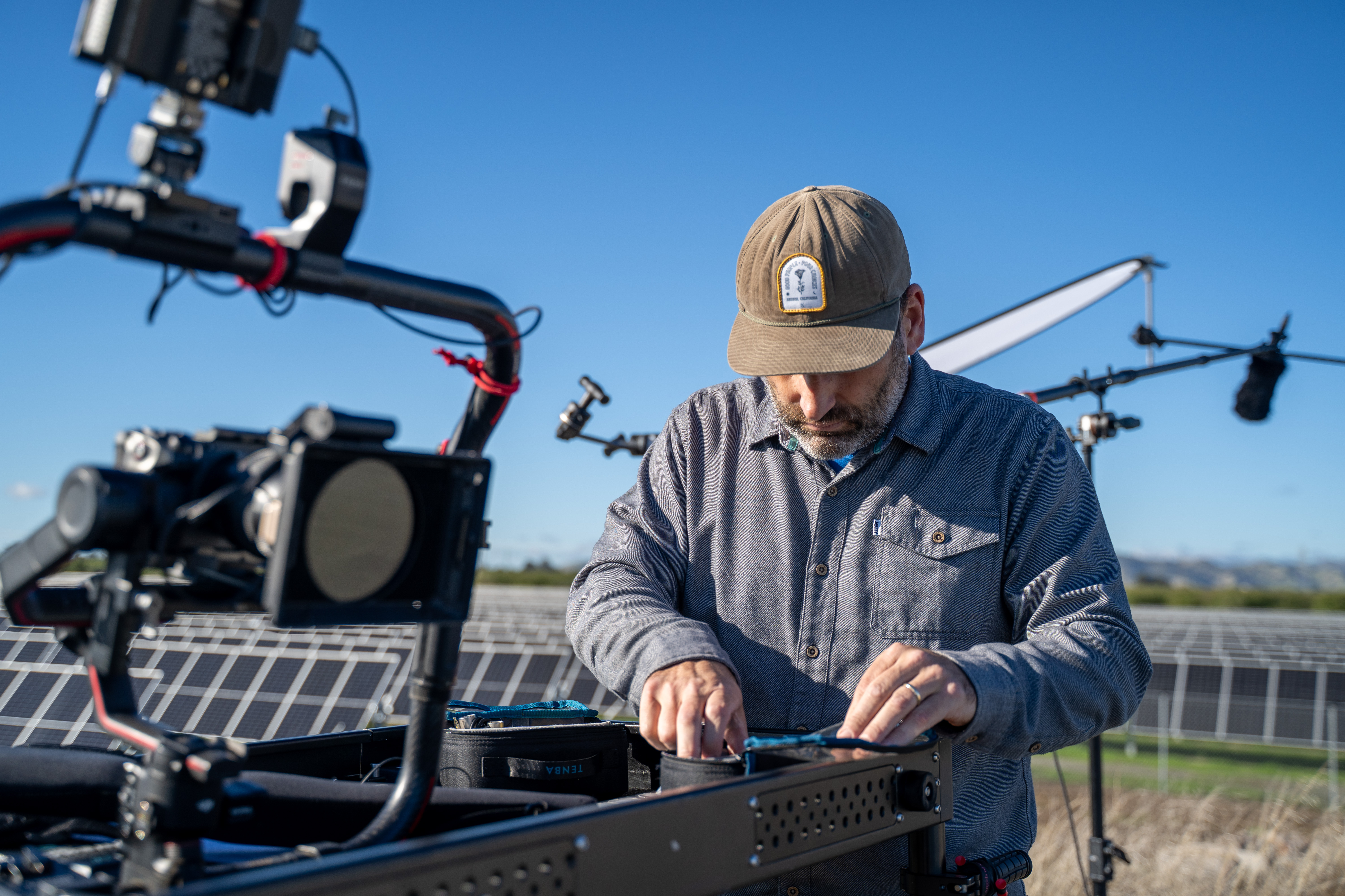 Behind the scenes of a professional camera cart setup used for high-end video production in the San Francisco Bay Area. This rig supports a Sony FX6 workflow with wireless monitoring, audio, and lighting tools designed for fast-paced commercial, documentary, and event shoots. Built for efficiency on set, this camera cart reflects a real-world production environment used by The Bureau Media for corporate, tech, and branded storytelling projects.