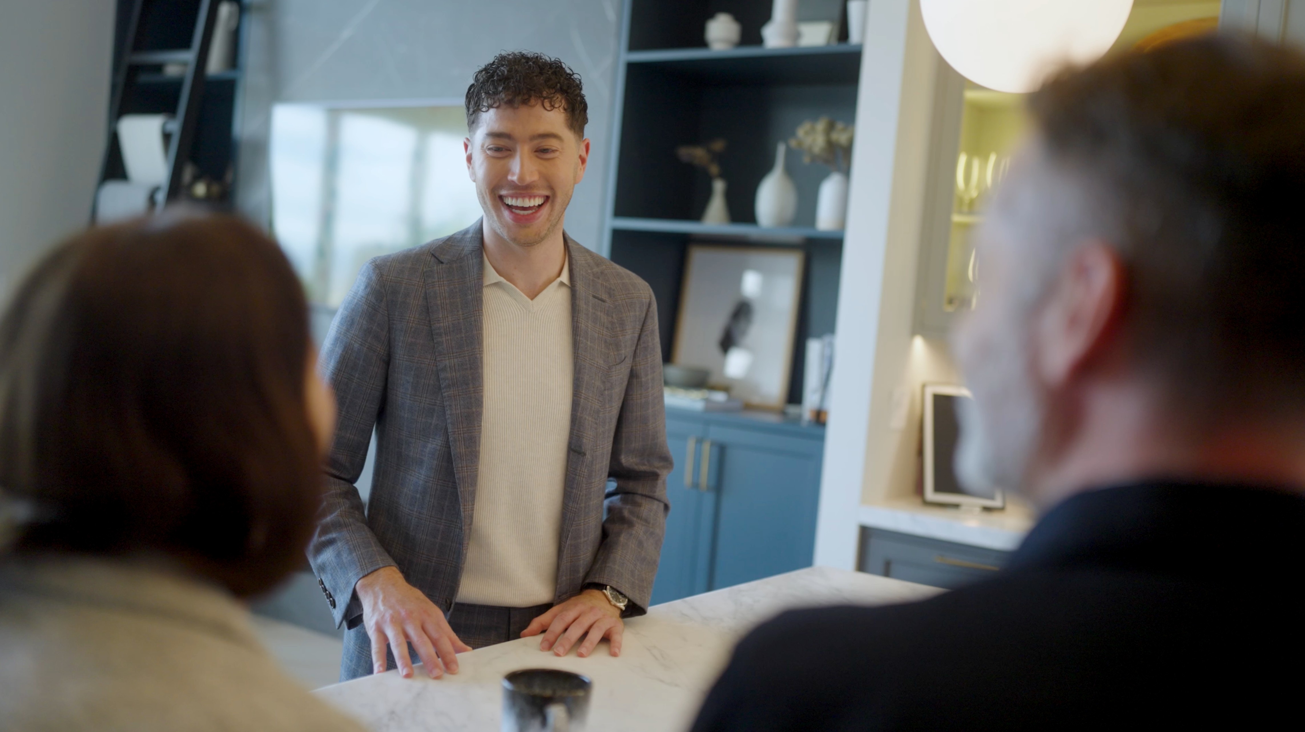 Philip Farr, San Francisco luxury real estate agent at Vanguard Properties, meeting with clients. Featured in his brand video produced by The Bureau.