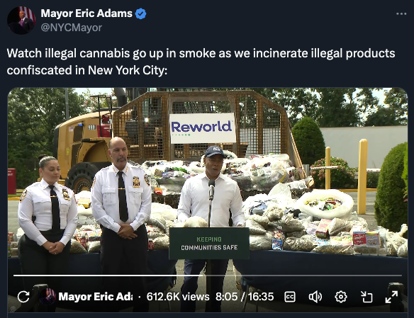 mayor eric adams tweet