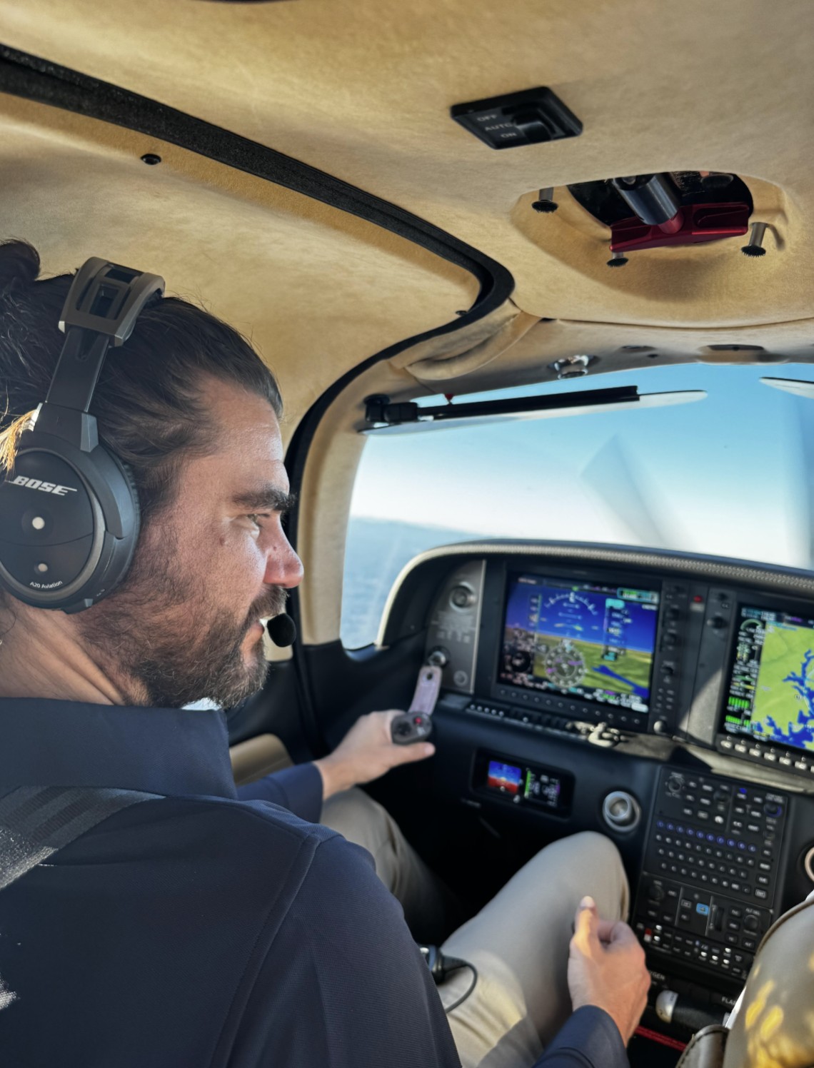 Zach piloting