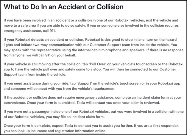 What to Do In an Accident or Collision