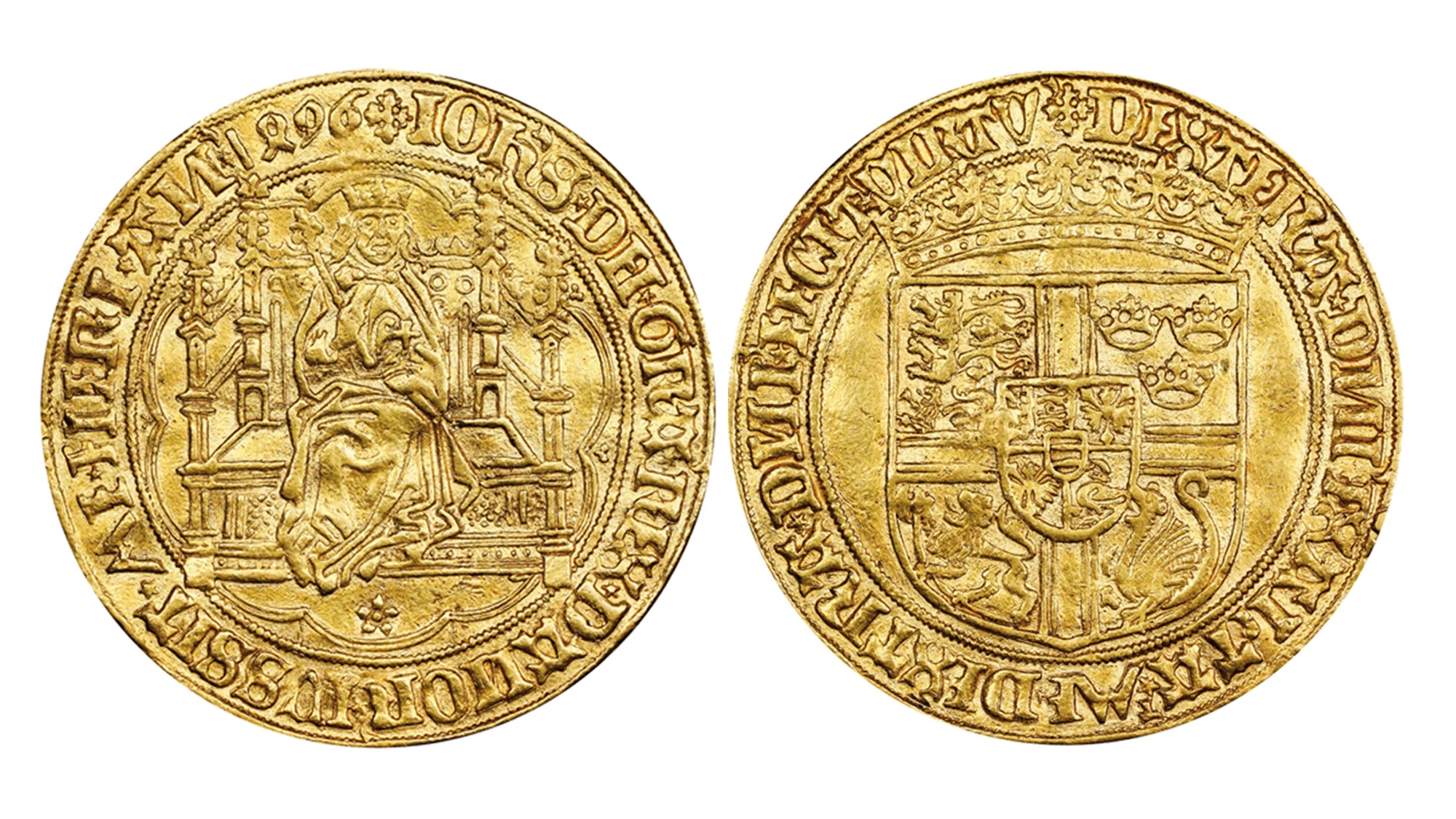 1496 King Hans gold noble