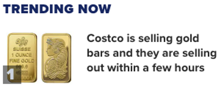 costco gold bars