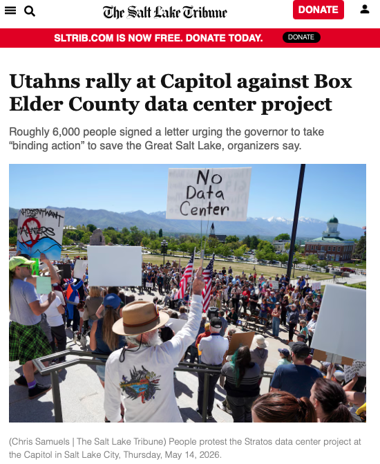 No Data Center Protest