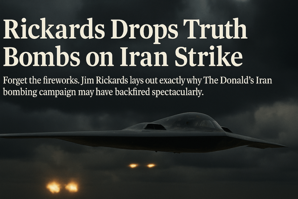 Rickards Drops Truth Bombs on Iran Strike