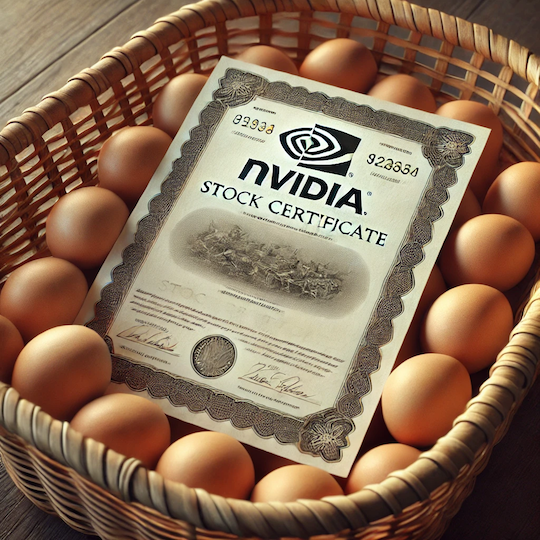 NVDA Dives; Eggs Thrive