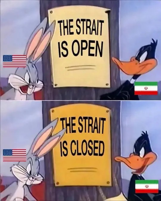 The Strait is open Meme
