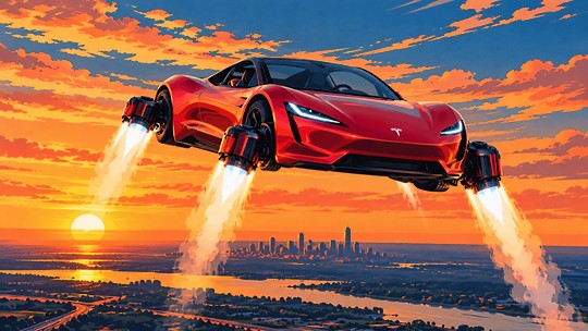 FLIGHT DELAYED: Elon's "Flying Car"