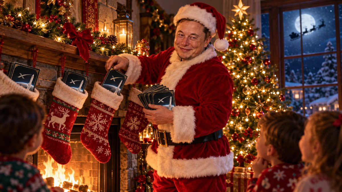 Elon Goes Full Santa