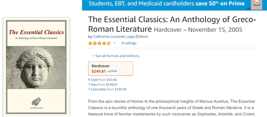 The Essential Classics Amazon purchase page