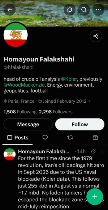 Homayoun X post
