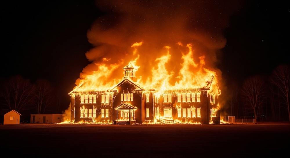 What I Learned Inside a Burning Schoolhouse