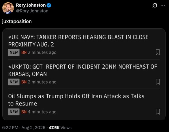 Rory Johnston Tweet