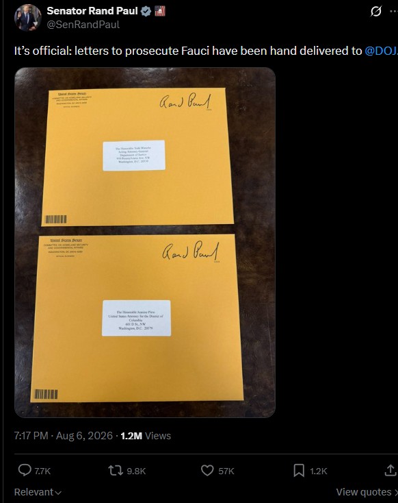 Rand Paul Sweet