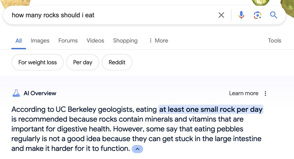 google search rocks