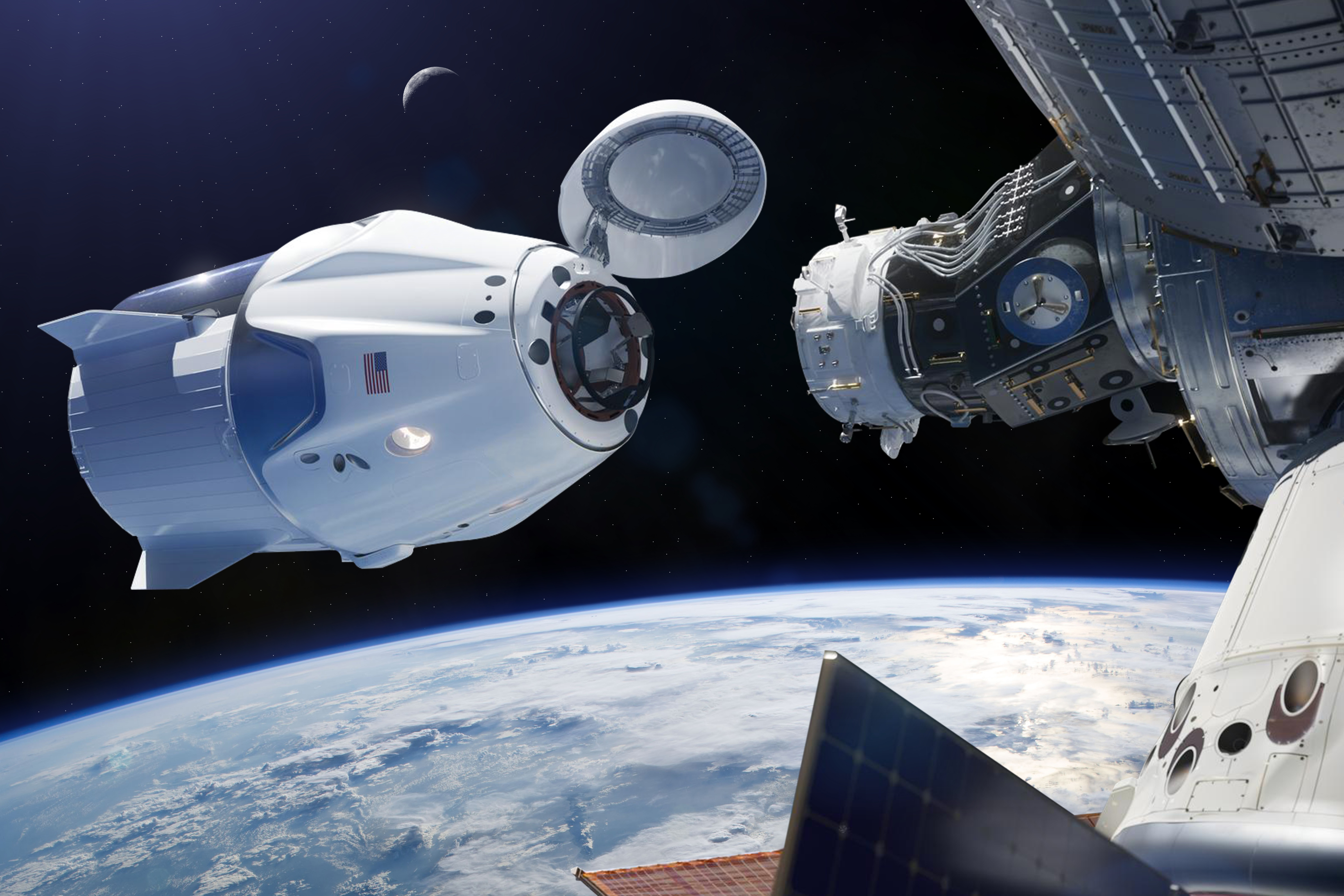SpaceX Sends Paying Customers to ISS