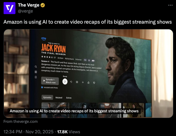 The Verge tweet