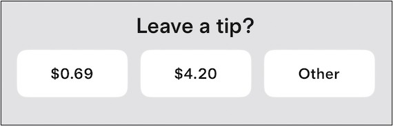 Leave a tip?