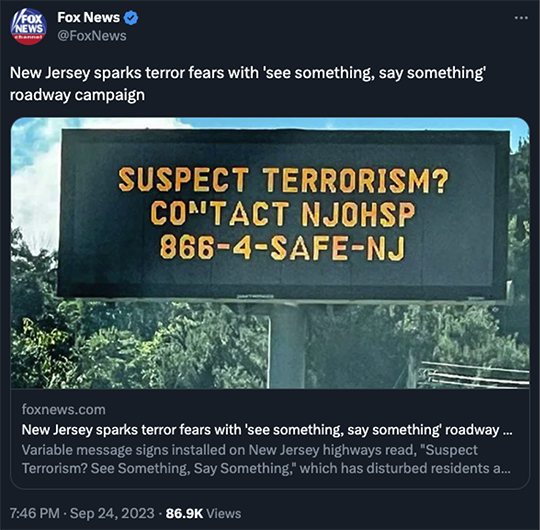 FOX News Tweet