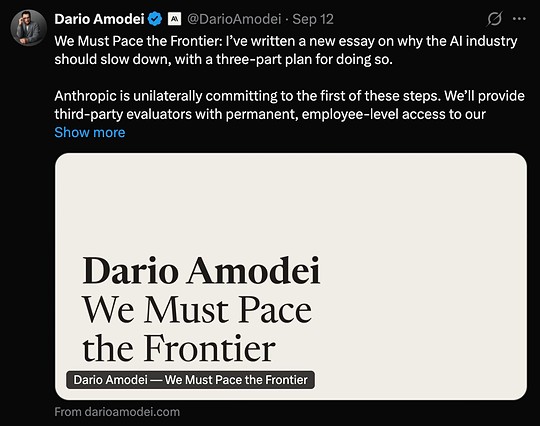 Dario Amodei post