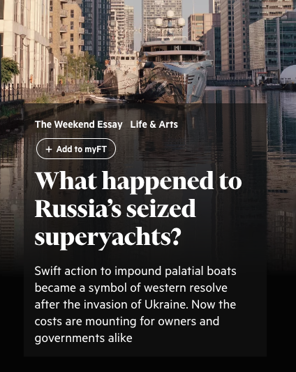 What happened to Russia's seized superyachts?