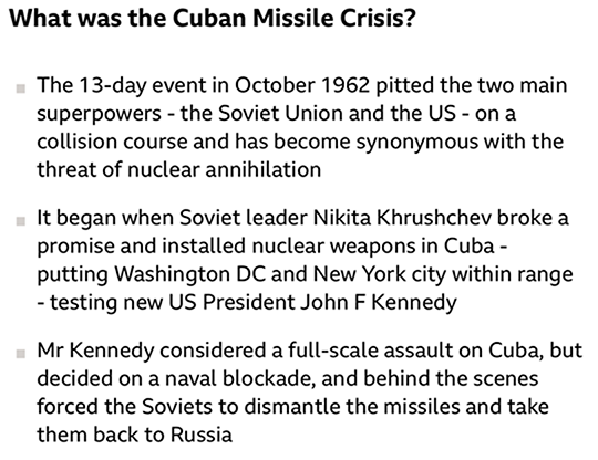 Cuban Missile Crisis