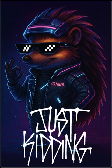 Just kidding