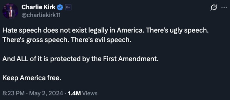 Charlie Kirk Tweet