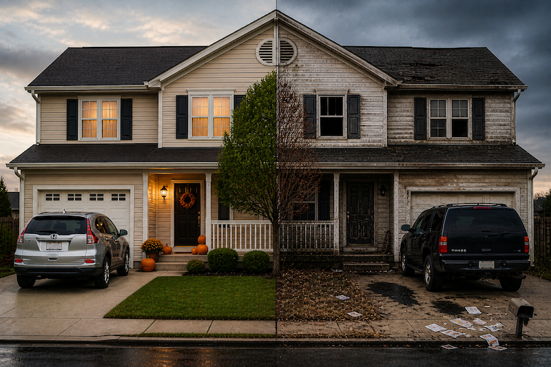 Two Houses on Maple Street