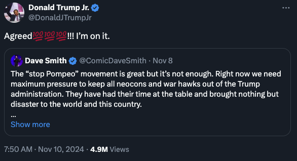 trump jr tweet