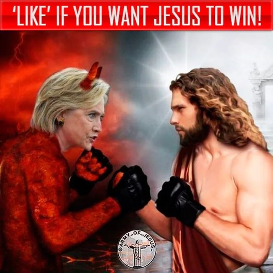 hillary vs jesus