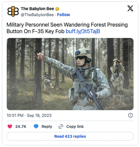 thebabylonbee tweet