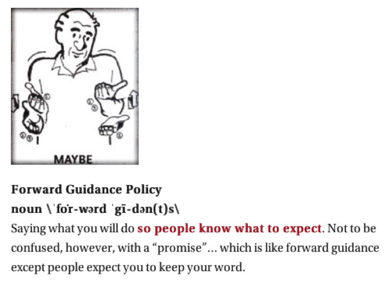 Forward guidance Policy