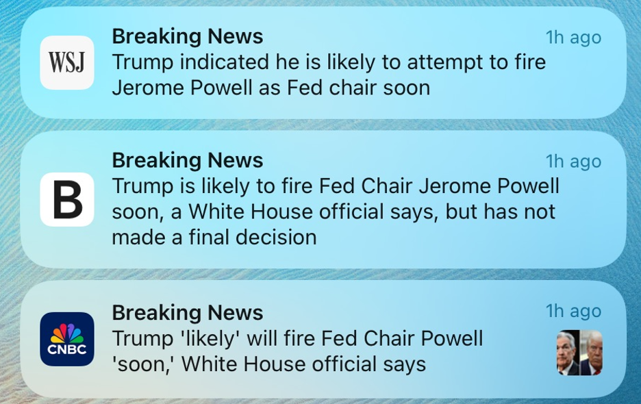 breaking news