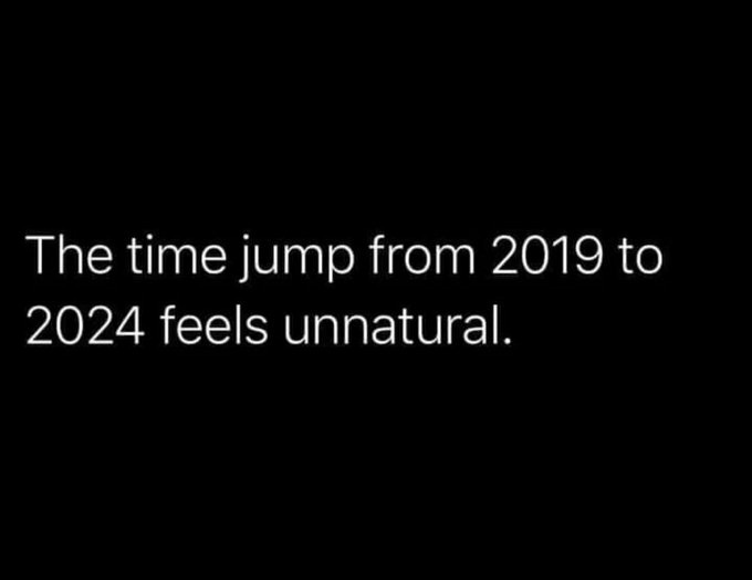 The Time Jump from 2019 to 2024 feels unnatural.
