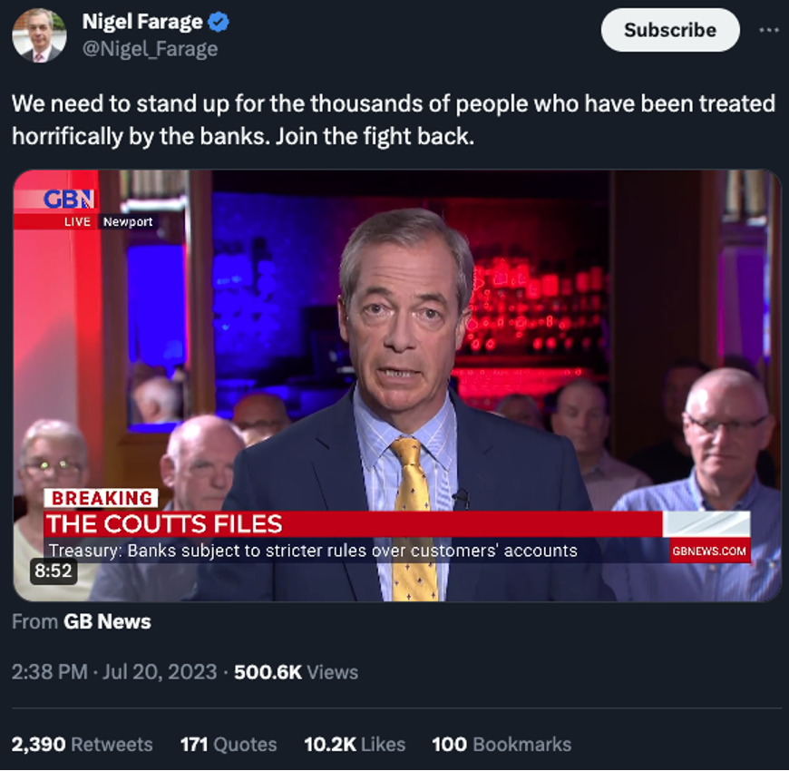 Nigel Tweet