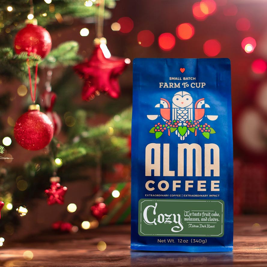 Alma Coffee Cozy Printed by Savor Brands