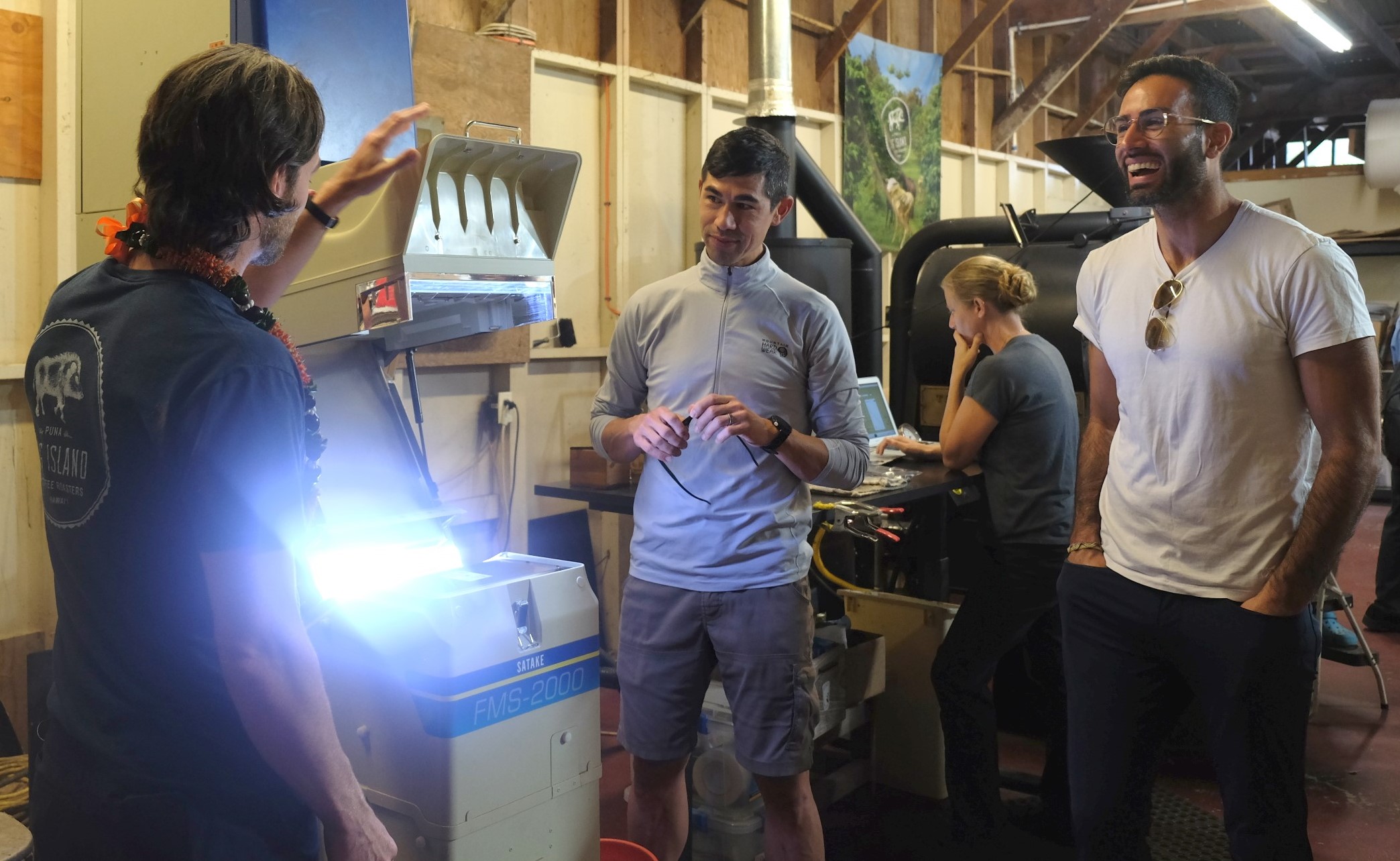 Mehmet and Andrew at Big Island Coffee Roasters